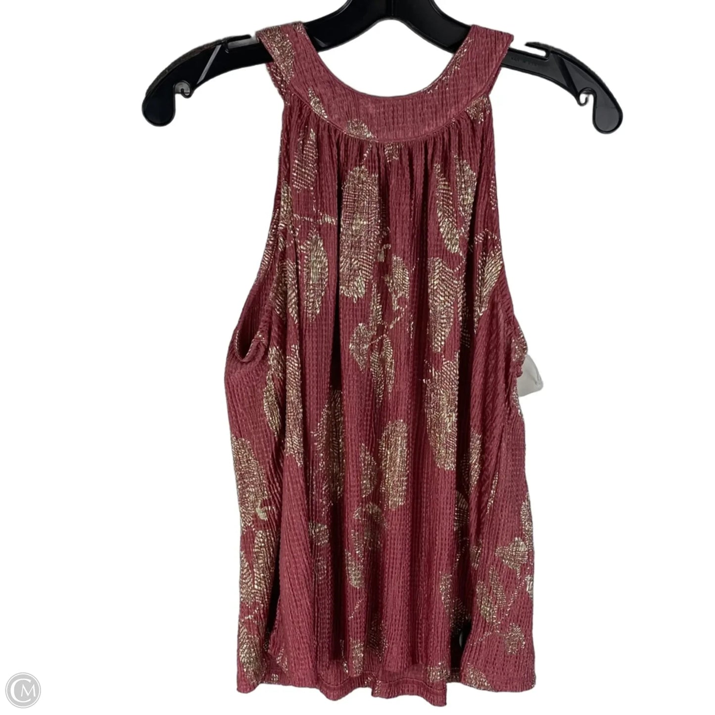 Top Sleeveless By Anthropologie In Gold & Pink, Size: M
