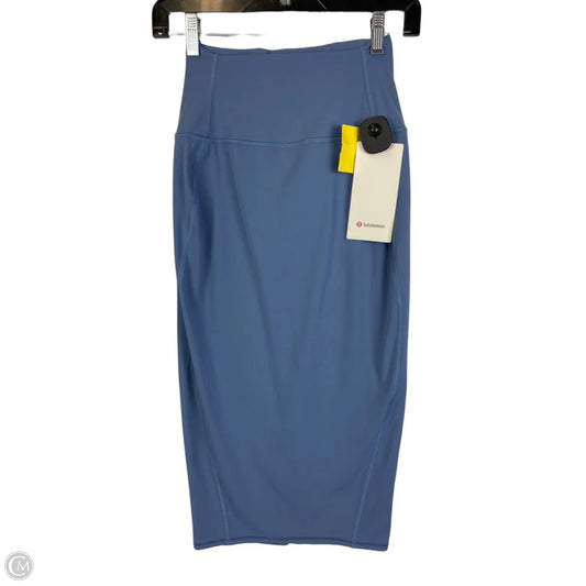 Athletic Skirt By Lululemon In Blue, Size: 4
