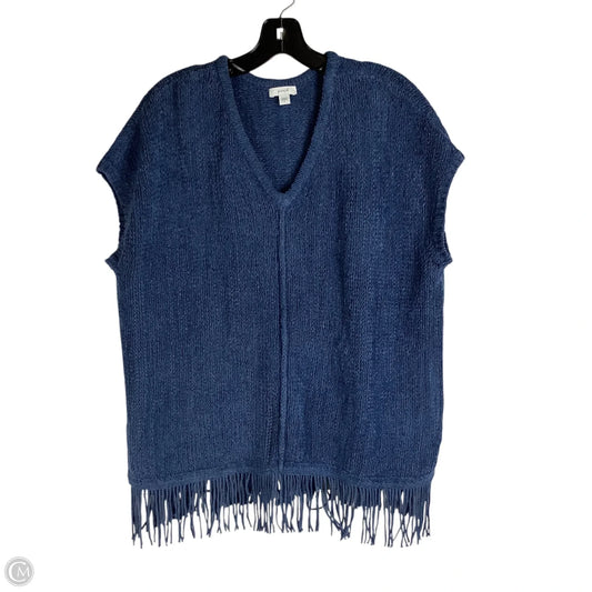Sweater Short Sleeve By Pure Jill In Blue, Size: S
