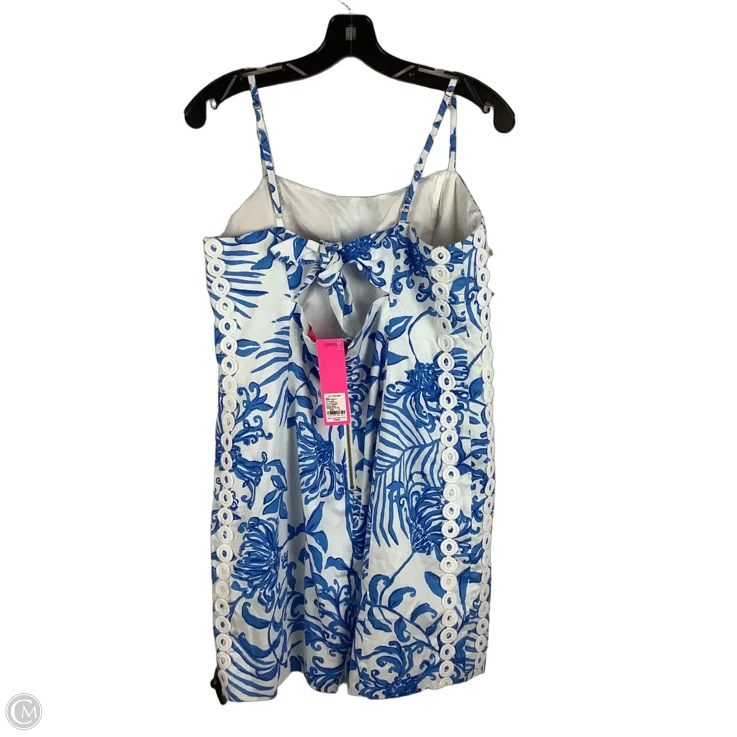 Dress Designer By Lilly Pulitzer In Blue & White, Size: 14