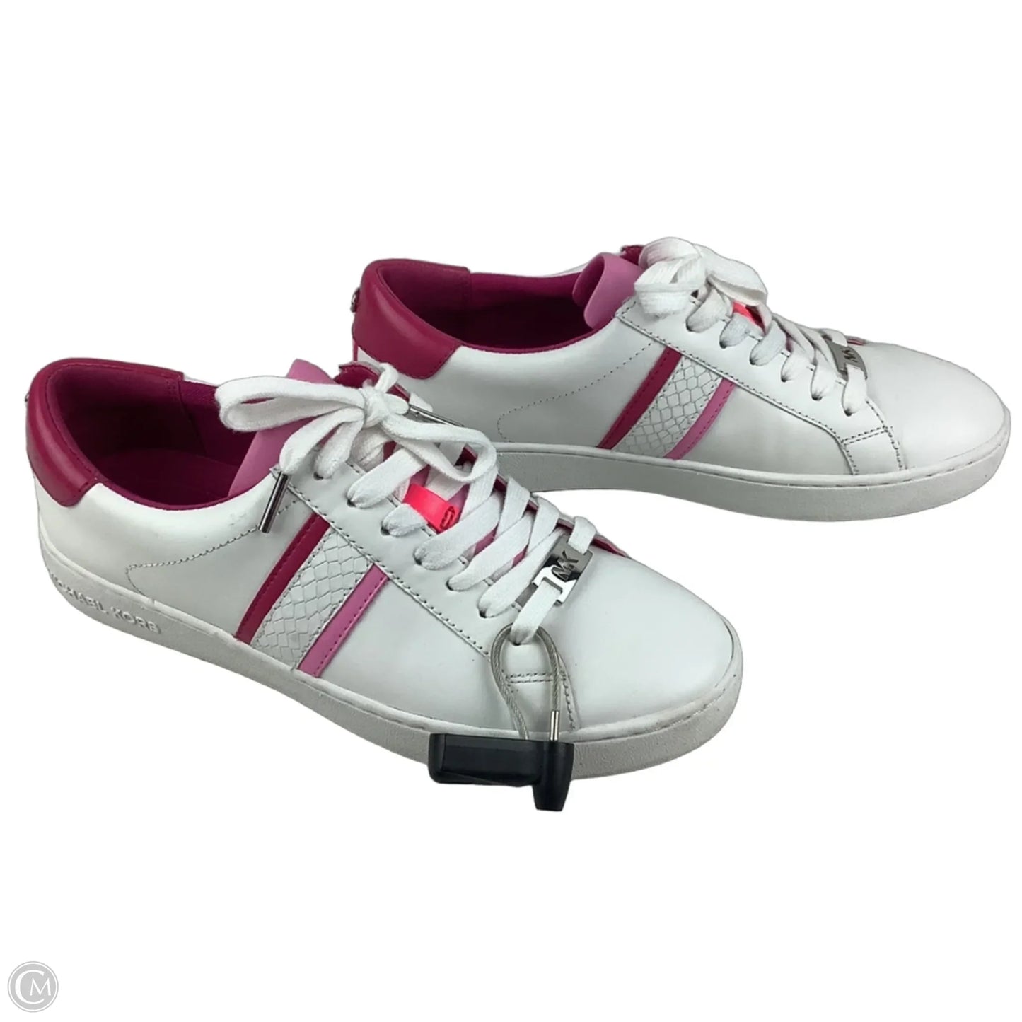 Shoes Designer By Michael Kors In Pink & White, Size: 7.5