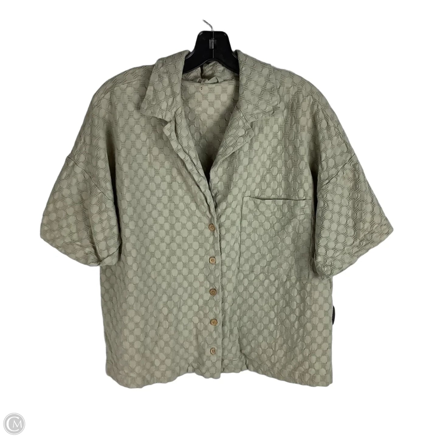 Top Short Sleeve By Free People In Green, Size: M