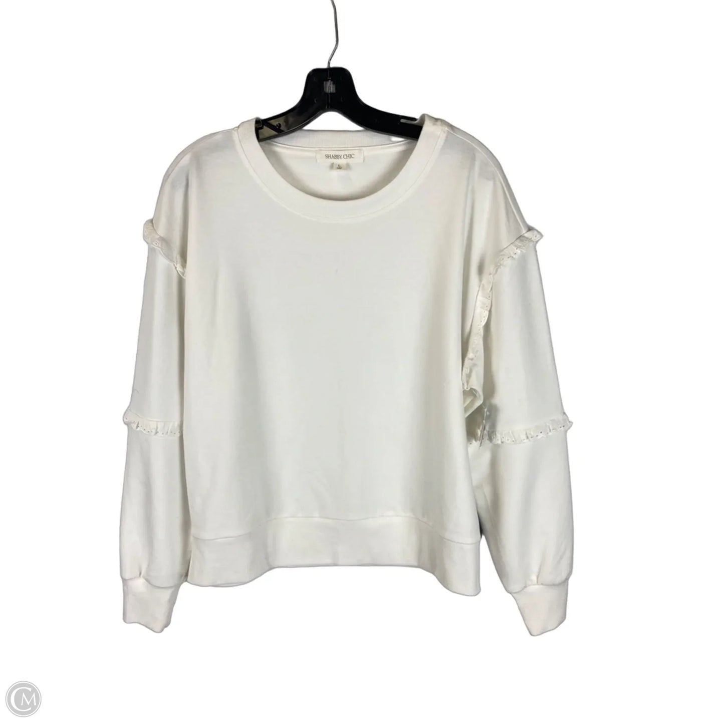 Top Long Sleeve By Cmc In White, Size: L