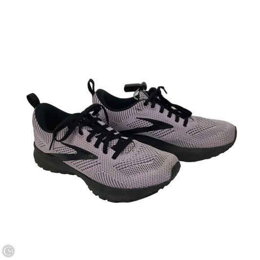 Shoes Athletic By Brooks In Black & Purple, Size: 8