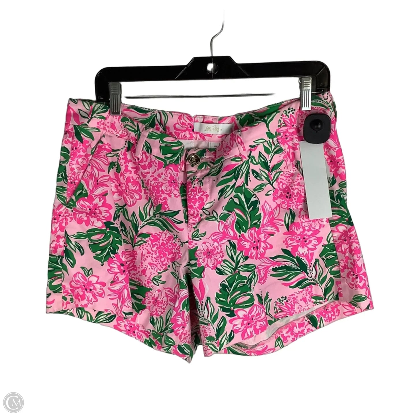 Shorts Designer By Lilly Pulitzer In Green & Pink, Size: 10