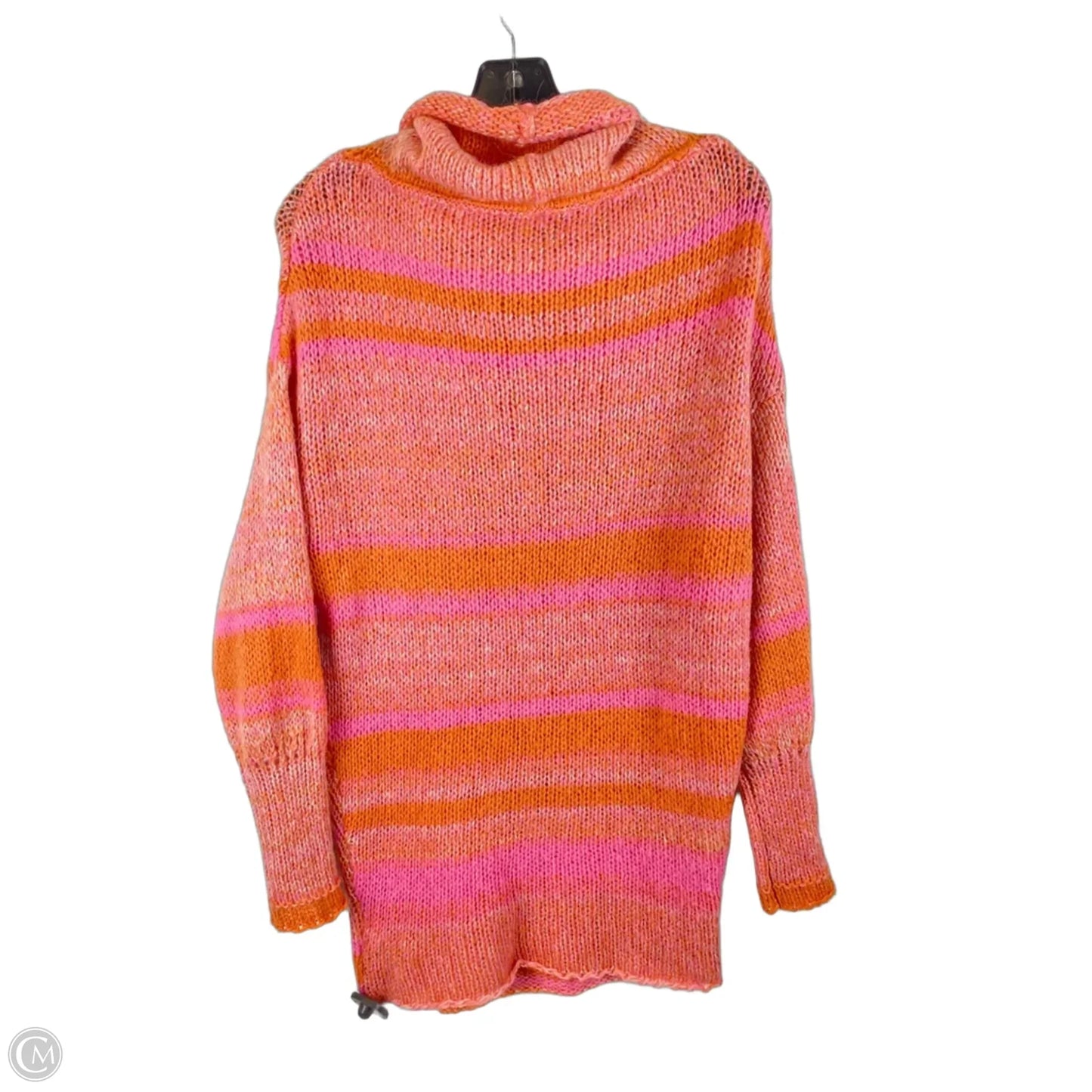 Sweatshirt Collar By Free People In Orange & Pink, Size: Xs
