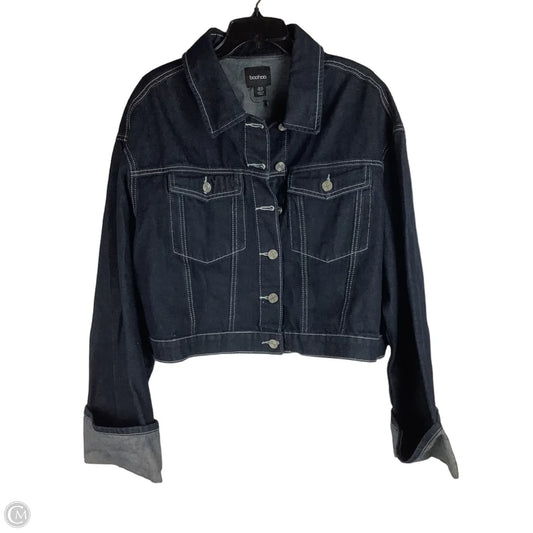 Jacket Denim By Boohoo Boutique In Blue Denim, Size: 12