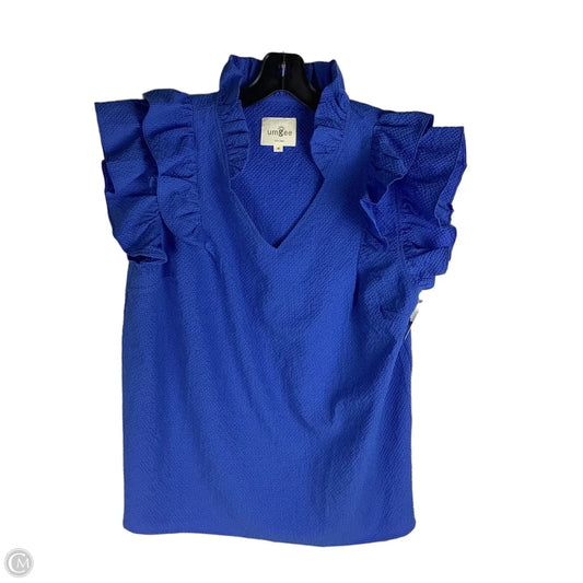 Top Short Sleeve By Umgee In Blue, Size: M