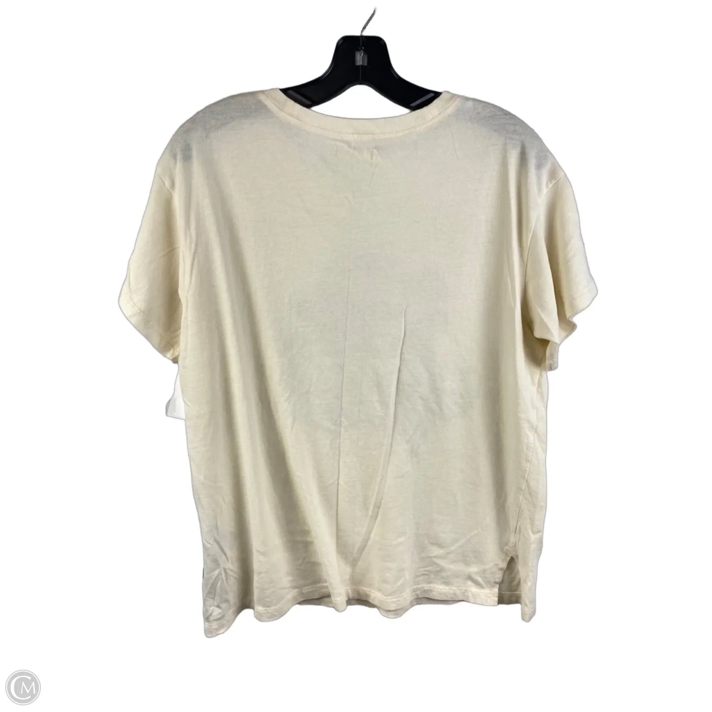 Top Short Sleeve By Madewell In Cream, Size: M