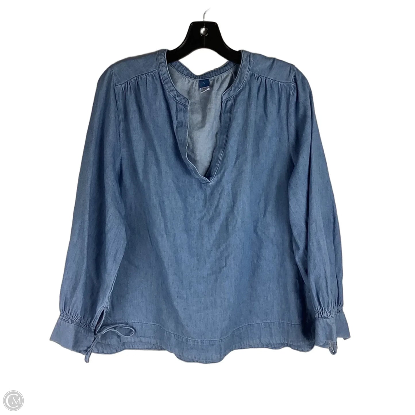 Top Long Sleeve By Old Navy In Blue, Size: L
