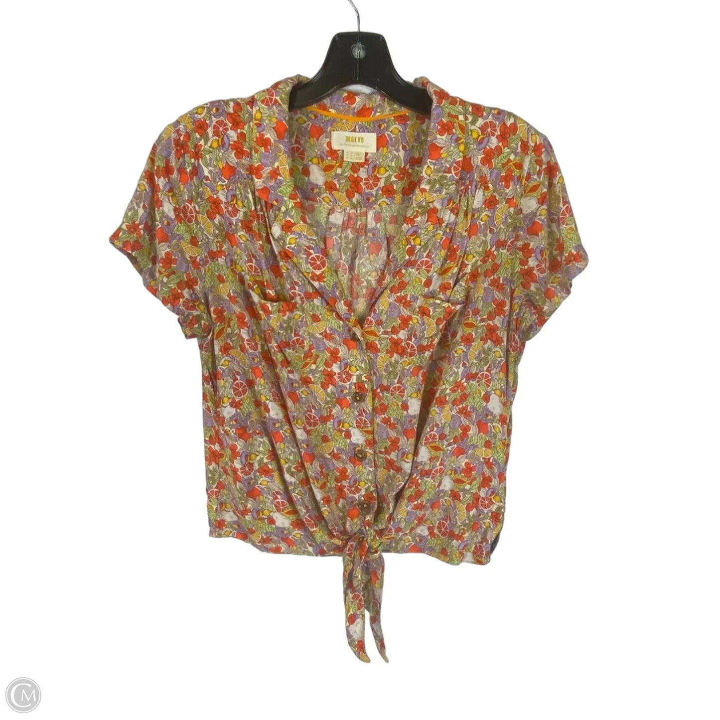 Top Short Sleeve By Maeve In Floral Print, Size: 10