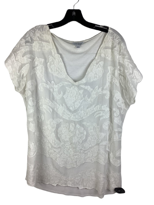 Top Short Sleeve By Lucky Brand  Size: L