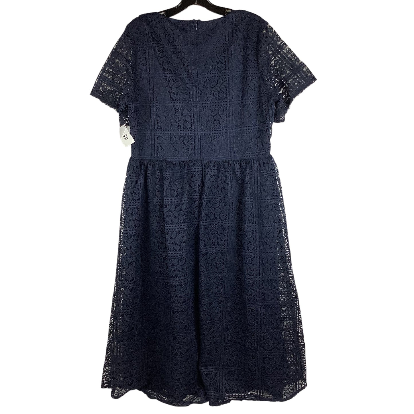 Navy Dress Party Midi Nasty Gal, Size Xl (14)