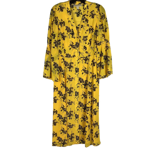 Yellow Dress Party Long Michael By Michael Kors, Size S