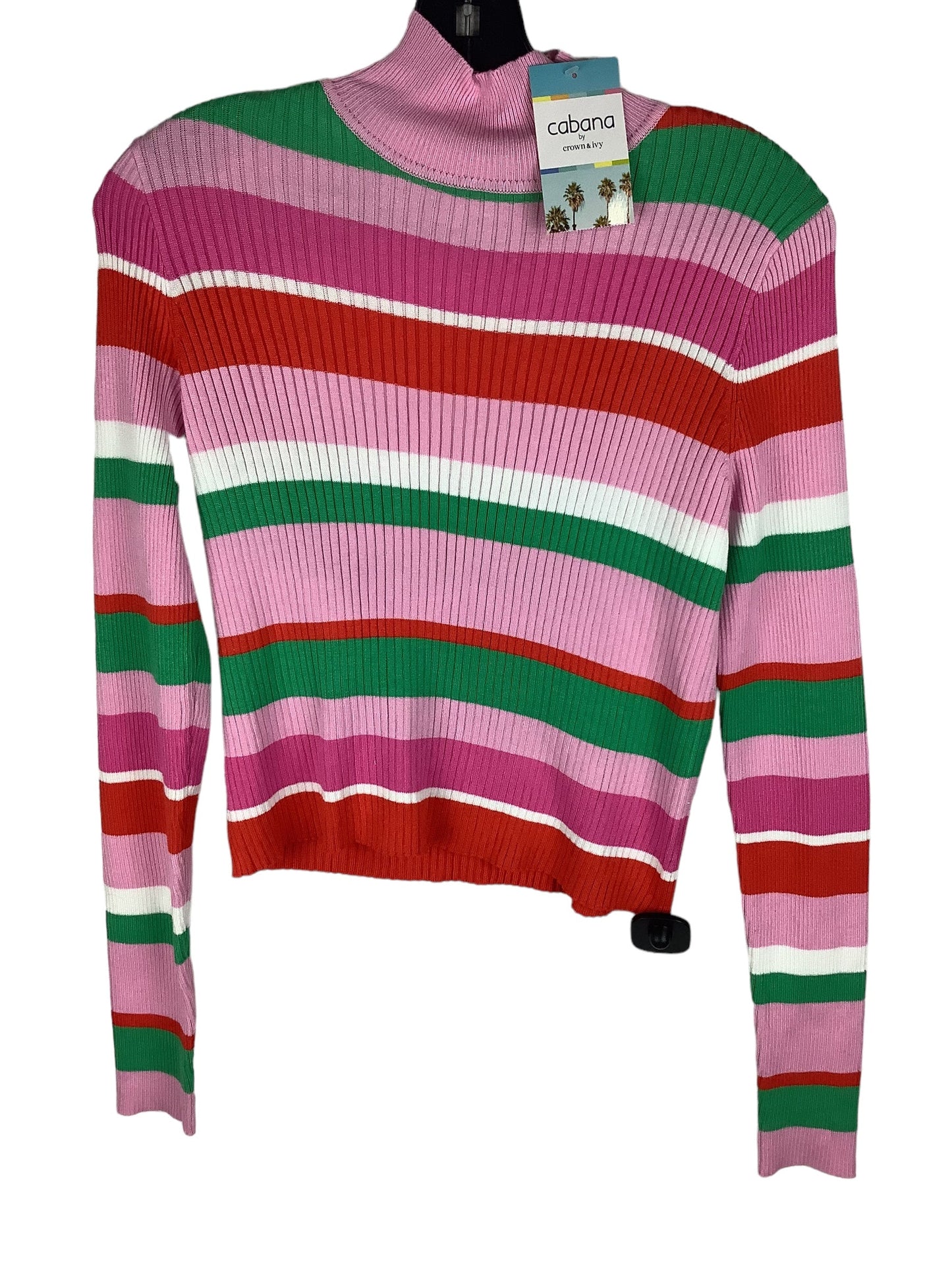 Sweater By Crown And Ivy In Striped Pattern, Size: L