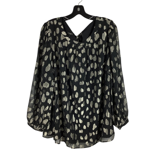 Top Long Sleeve By Talbots In Black, Size: 2x