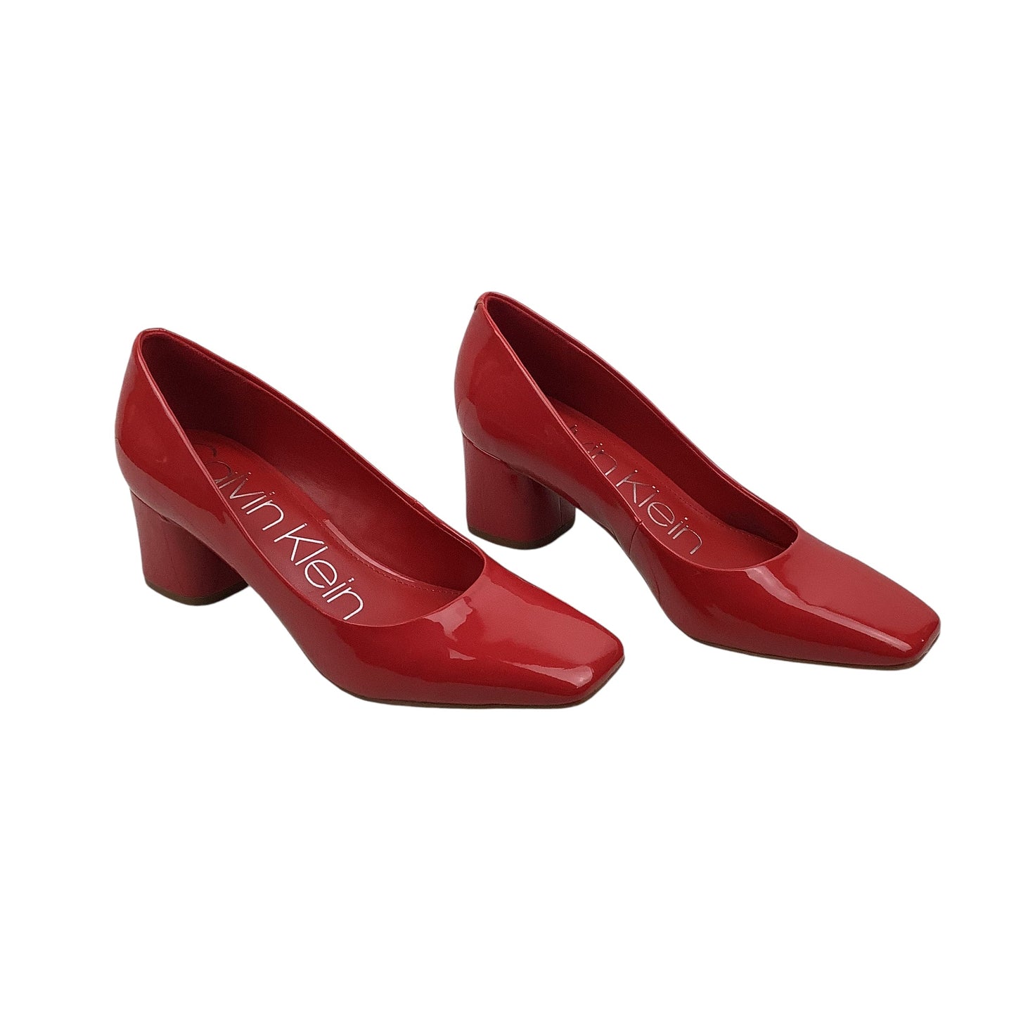 Shoes Heels Block By Calvin Klein In Red, Size: 7