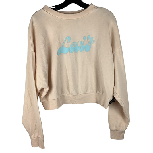 Sweatshirt Crewneck By Levis In Cream, Size: L