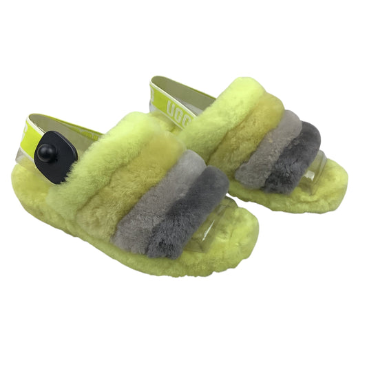 Sandals Designer By Ugg In Yellow, Size: 6