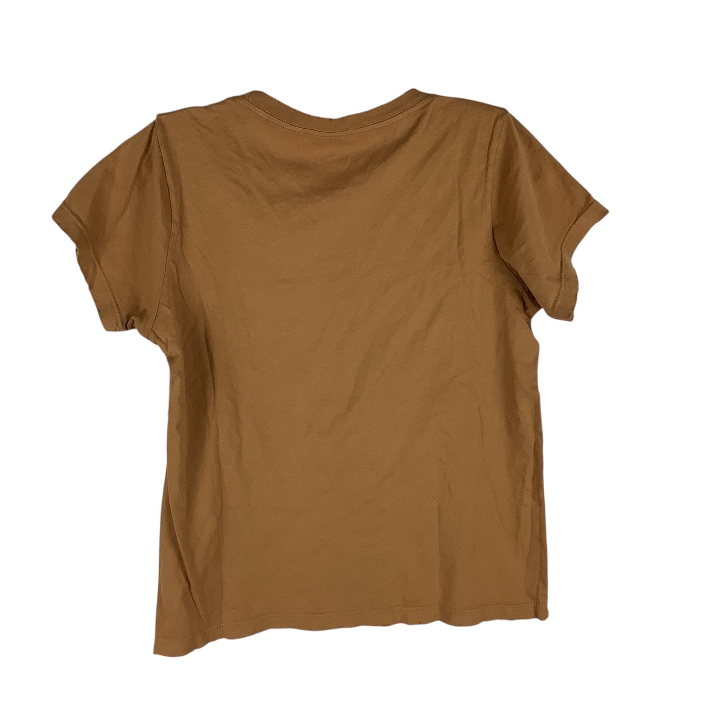 Top Short Sleeve Basic By Clothes Mentor In Brown, Size: S