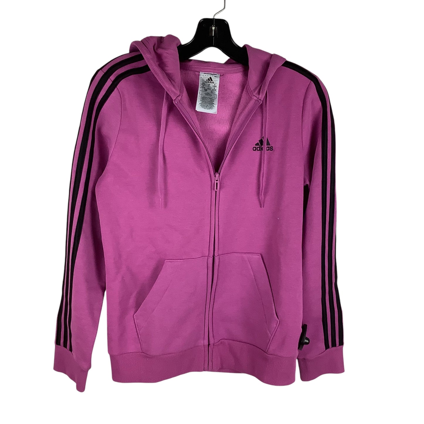 Athletic Jacket By Adidas In Purple, Size: S