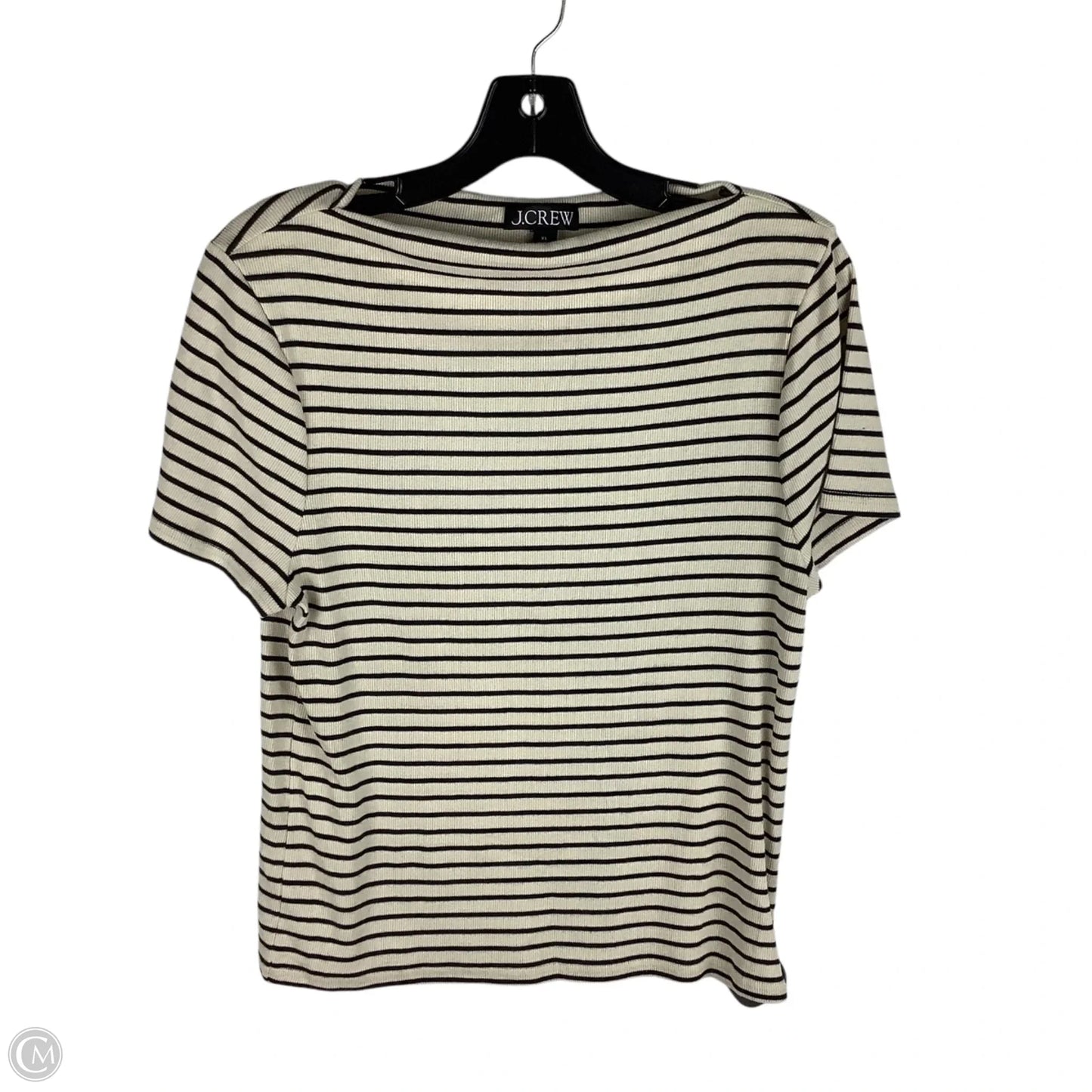 Top Short Sleeve By J. Crew In Striped Pattern, Size: Xl