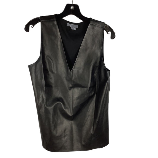 Top Sleeveless Designer By Vince In Black, Size: 10