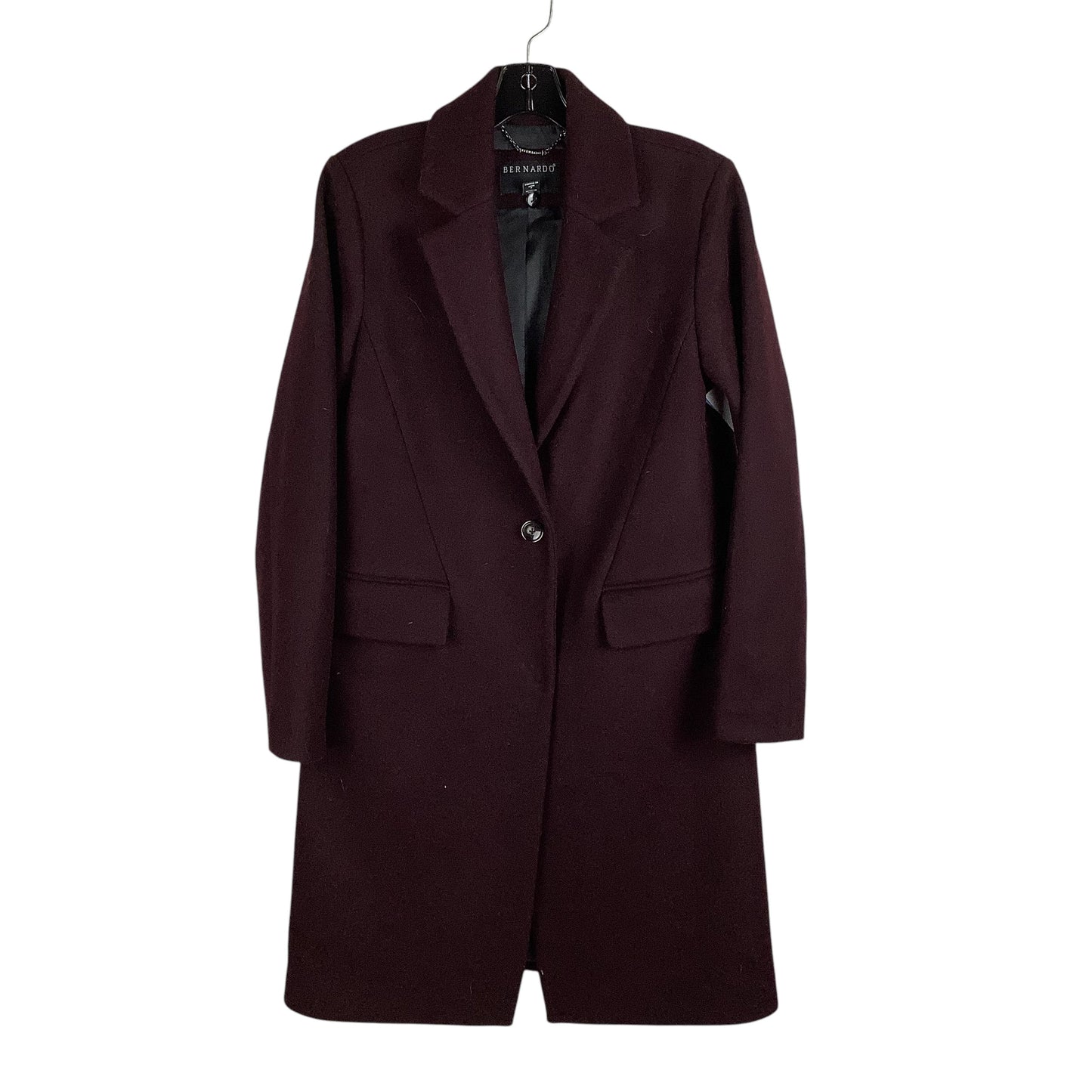 Coat Designer By Bernardo In Maroon, Size: S