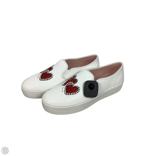 Shoes Designer By Kate Spade In Red & White, Size: 8