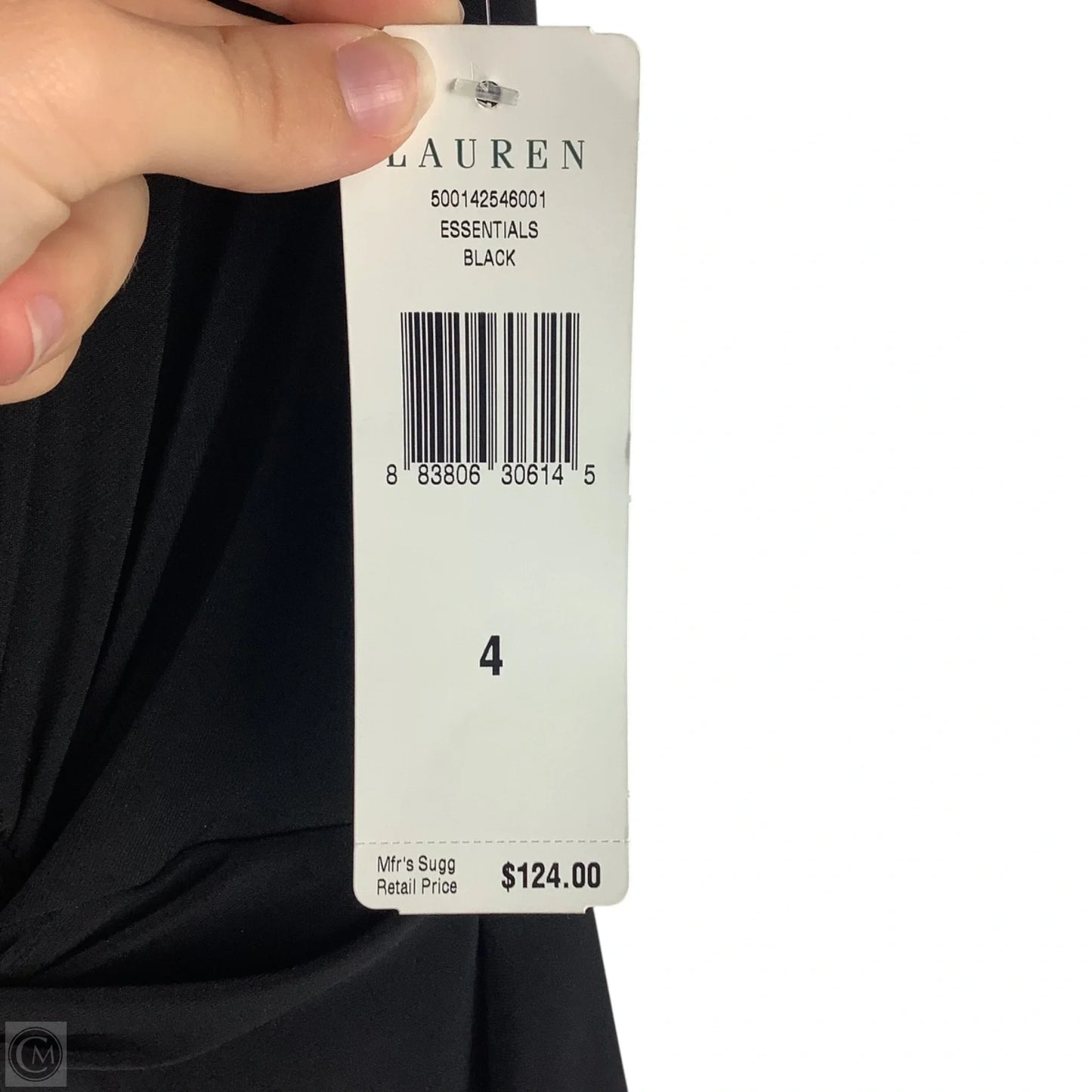 Dress Party Midi By Lauren By Ralph Lauren In Black, Size: 4