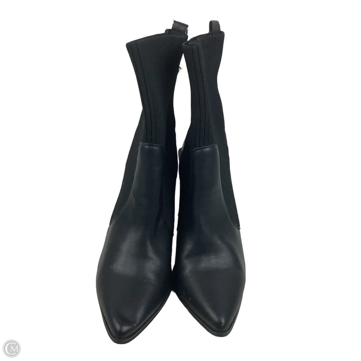 Boots Ankle Heels By Clothes Mentor In Black, Size: 10