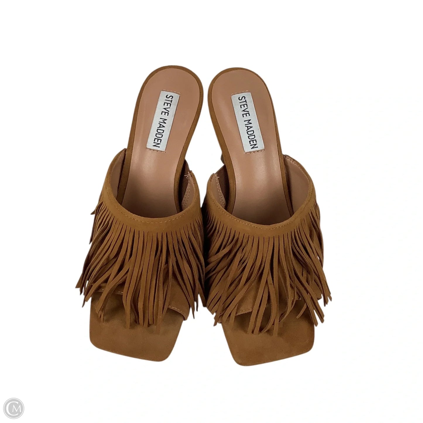 Sandals Heels Stiletto By Steve Madden In Brown, Size: 6