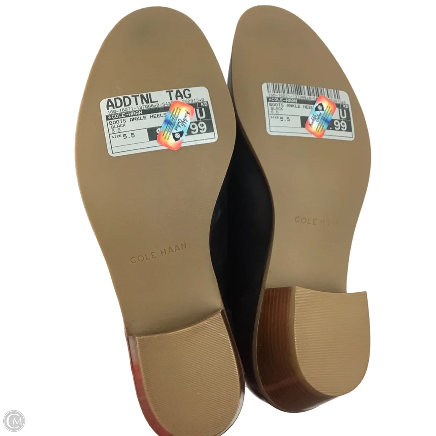 Boots Ankle Heels By Cole-haan In Black, Size: 5.5