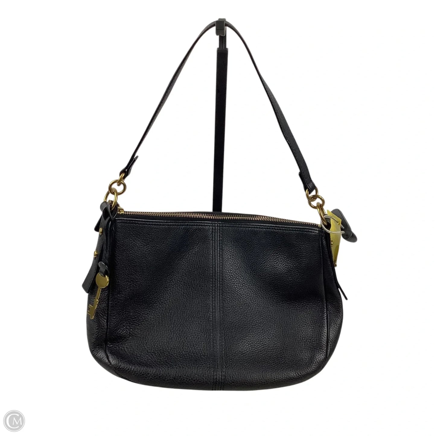 Handbag Leather By Fossil, Size: Small