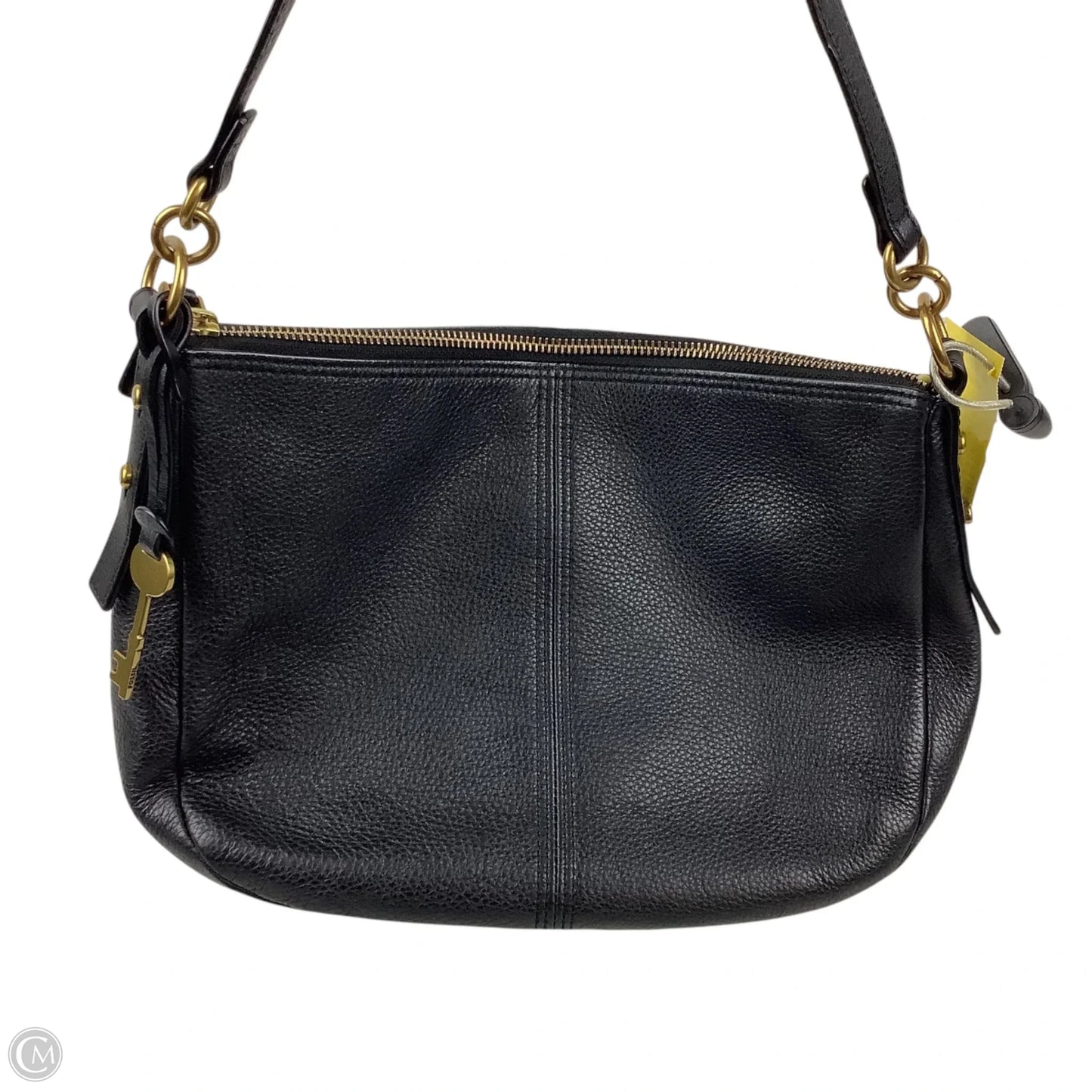 Handbag Leather By Fossil, Size: Small