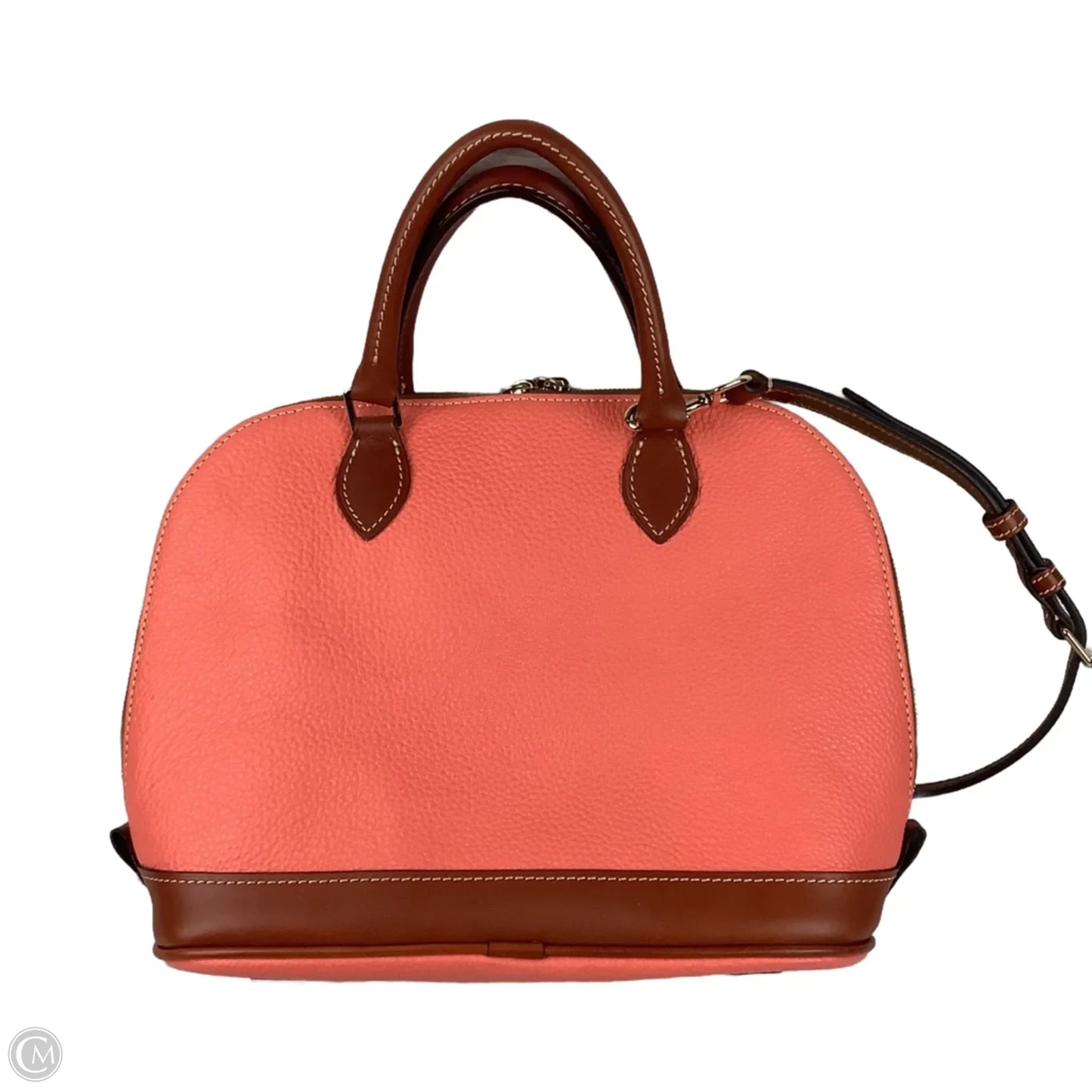 Handbag Leather By Dooney And Bourke, Size: Medium