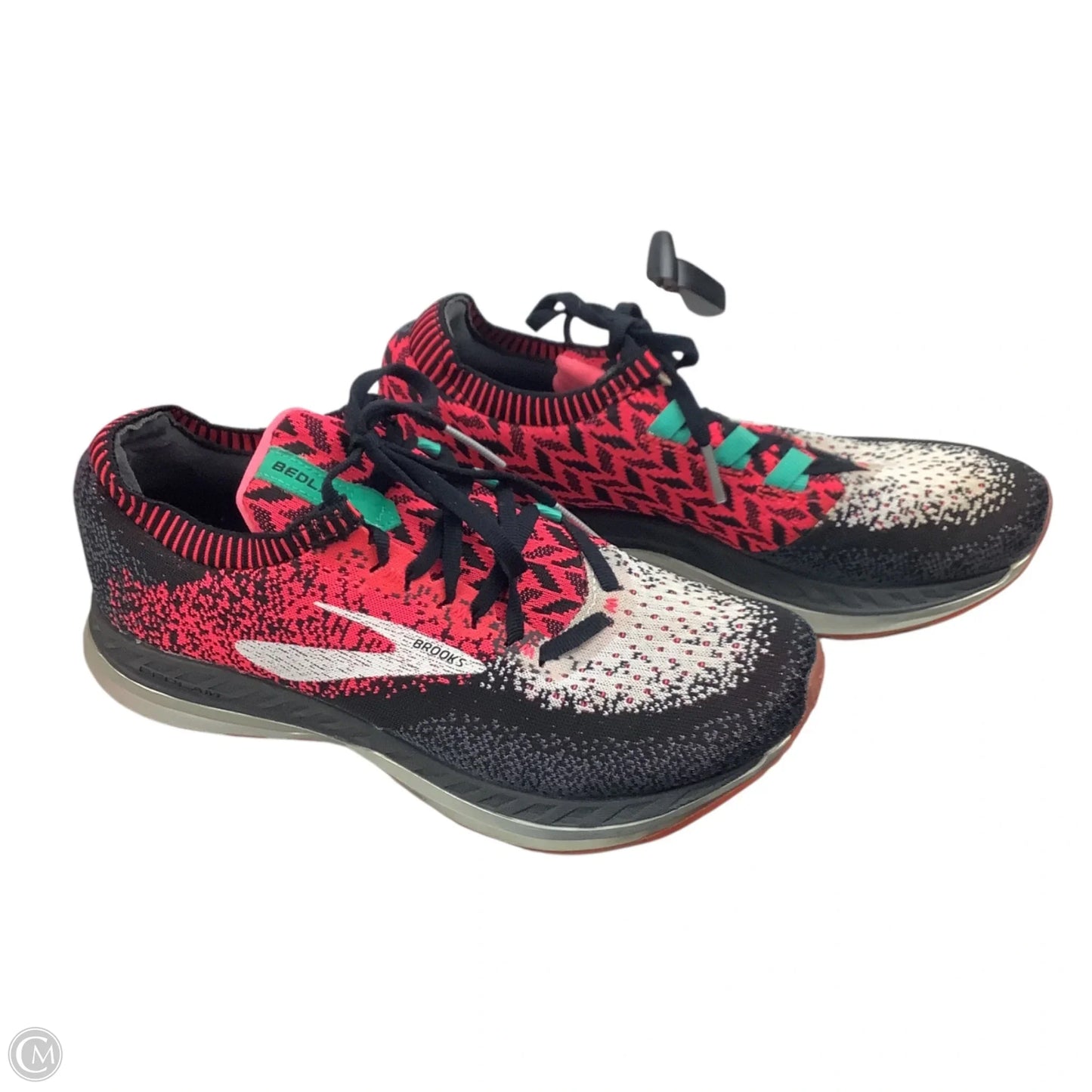 Shoes Athletic By Brooks In Black & Pink, Size: 7