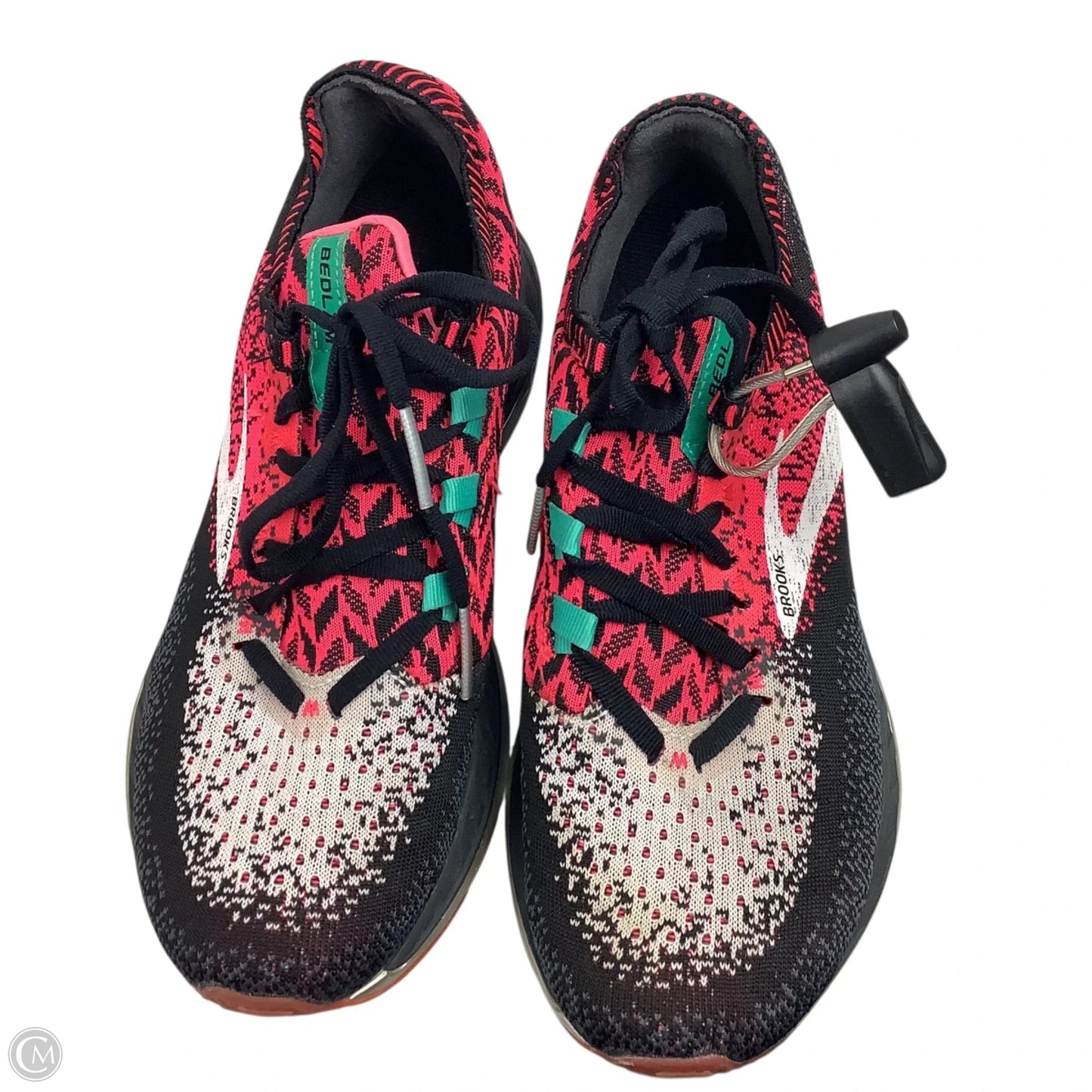 Shoes Athletic By Brooks In Black & Pink, Size: 7