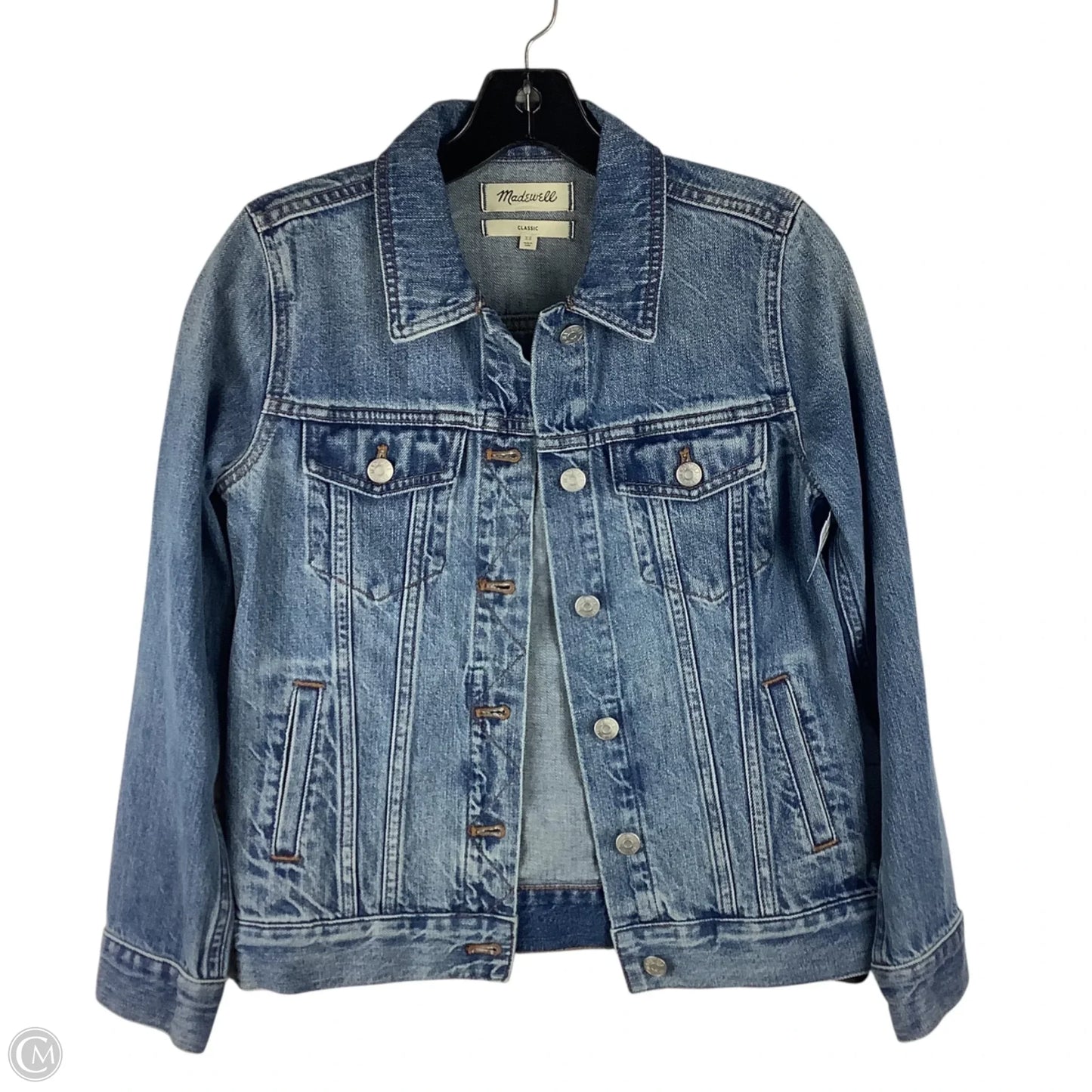 Jacket Denim By Madewell In Blue Denim, Size: Xs