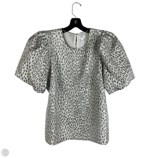 Top Short Sleeve By Crown And Ivy In Animal Print, Size: L
