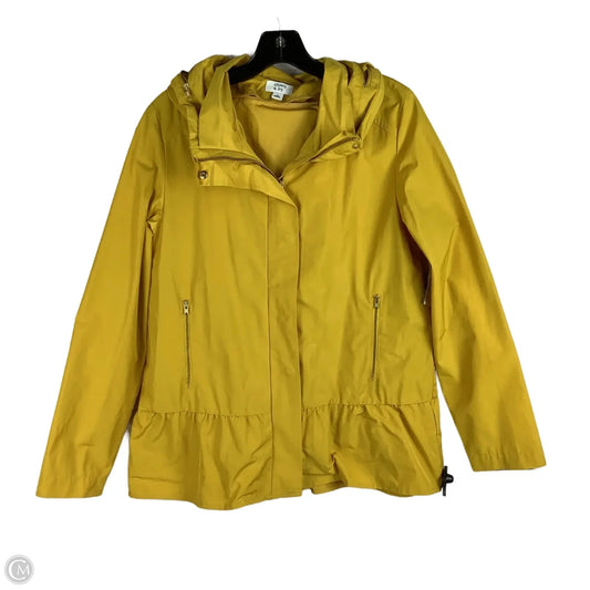 Jacket Windbreaker By Crown And Ivy In Yellow, Size: L