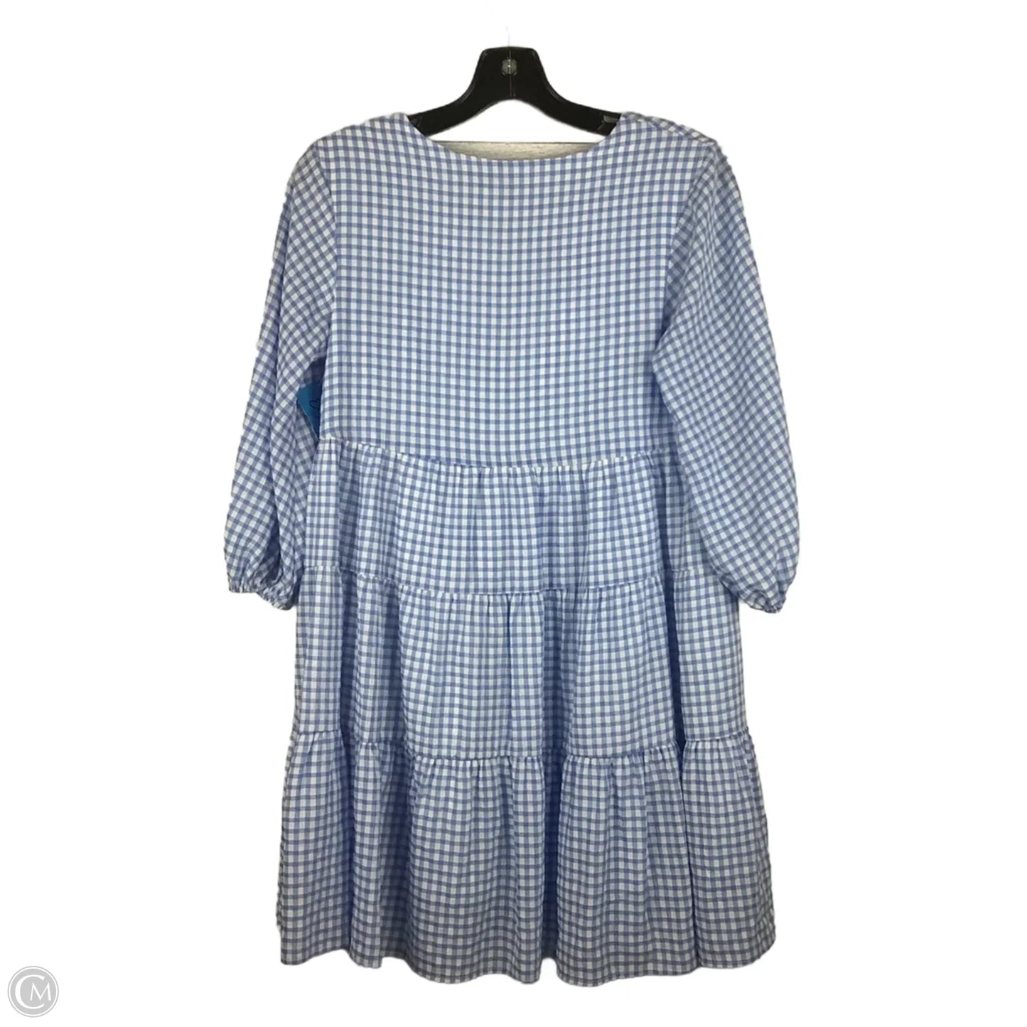 Dress Party Midi By Cmc In Blue & White, Size: S