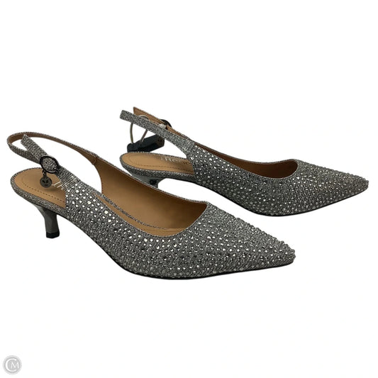 Shoes Heels Kitten By Cmc In Silver, Size: 7.5