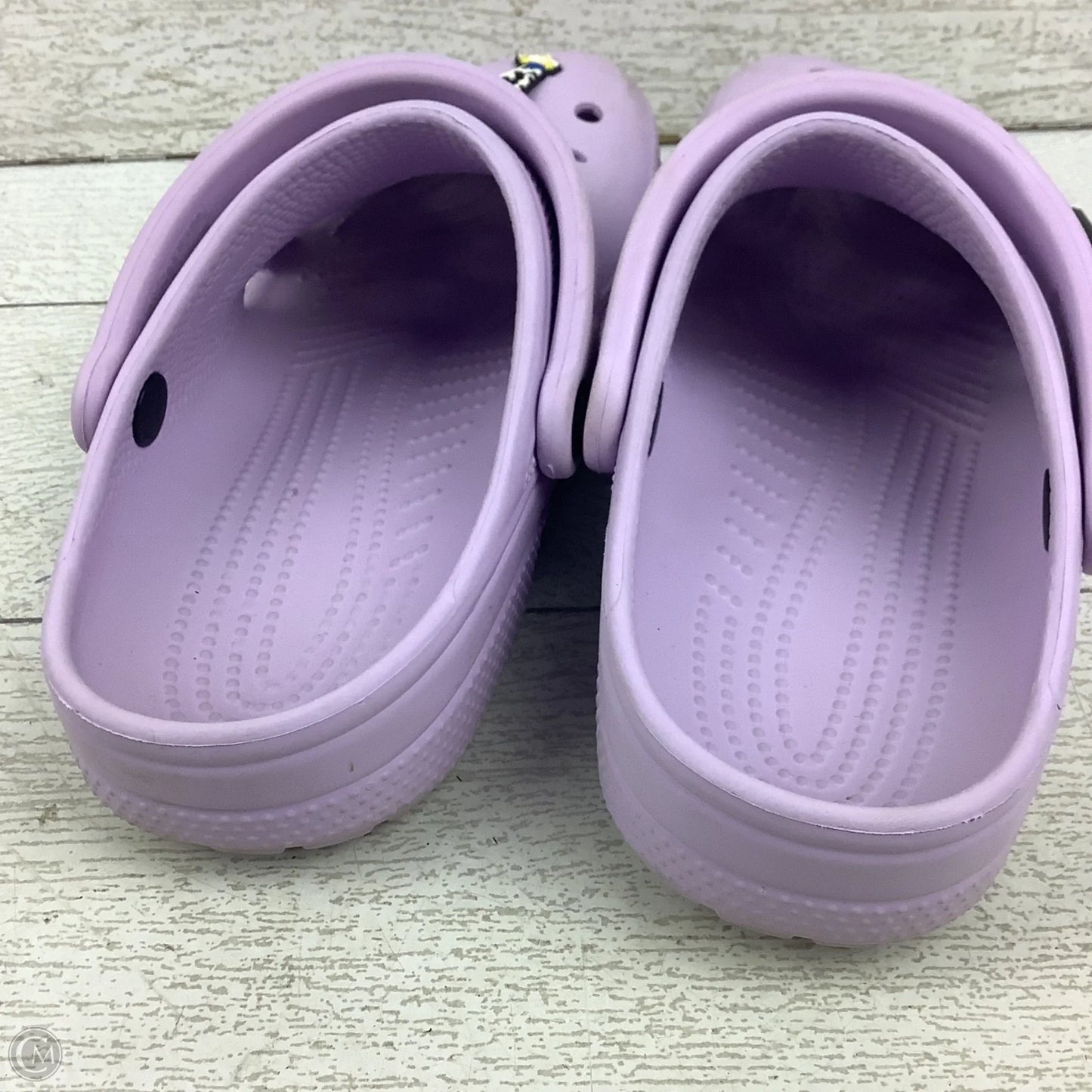 Shoes Flats By Crocs In Purple, Size: 8