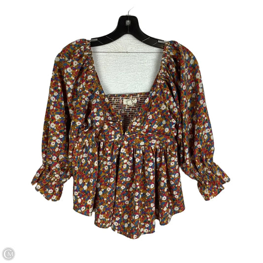 Top Long Sleeve By Entro In Multi-colored, Size: S