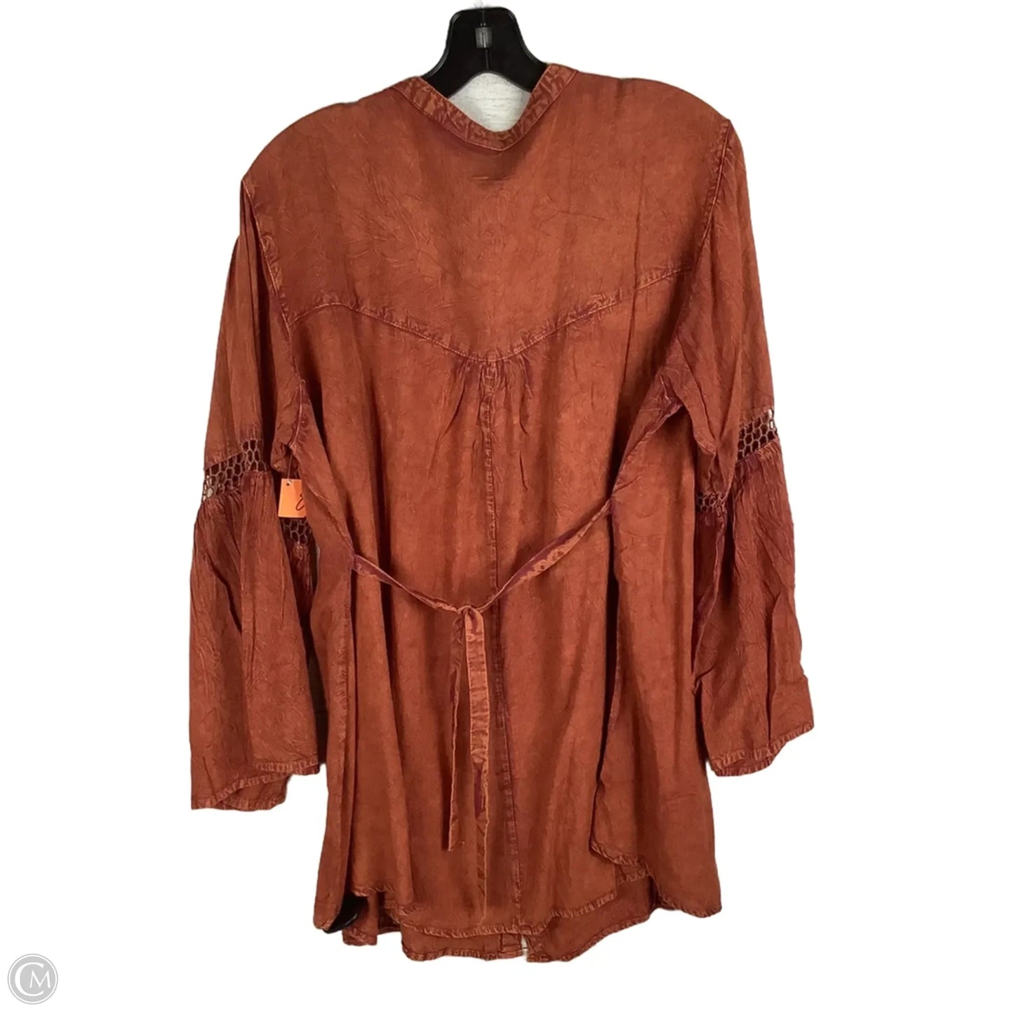 Top Long Sleeve By Clothes Mentor In Orange, Size: 2x