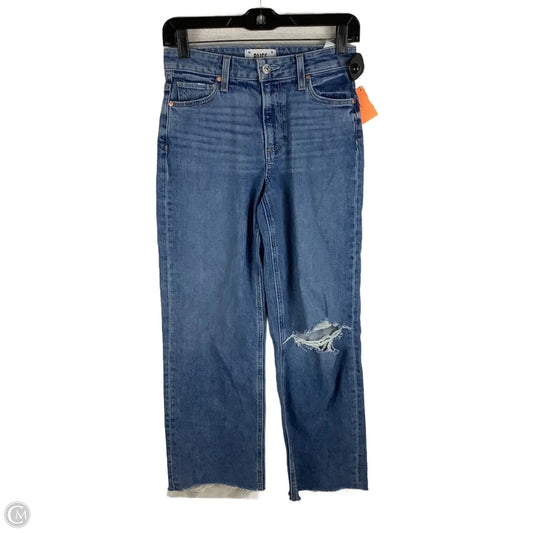 Jeans Wide Leg By Paige In Blue Denim, Size: 0 (24)
