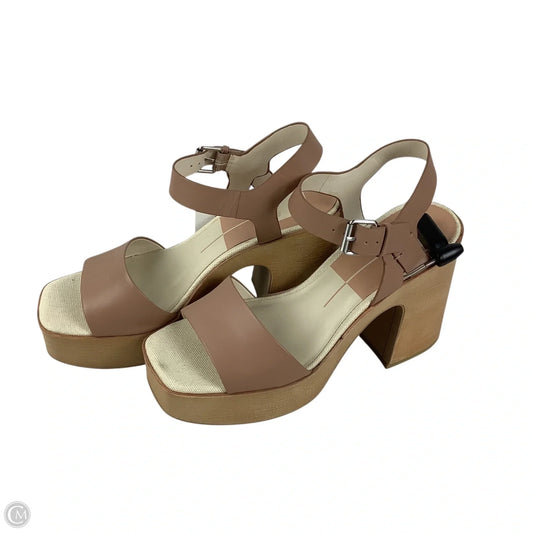 Shoes Heels Block By Dolce Vita In Tan, Size: 9.5
