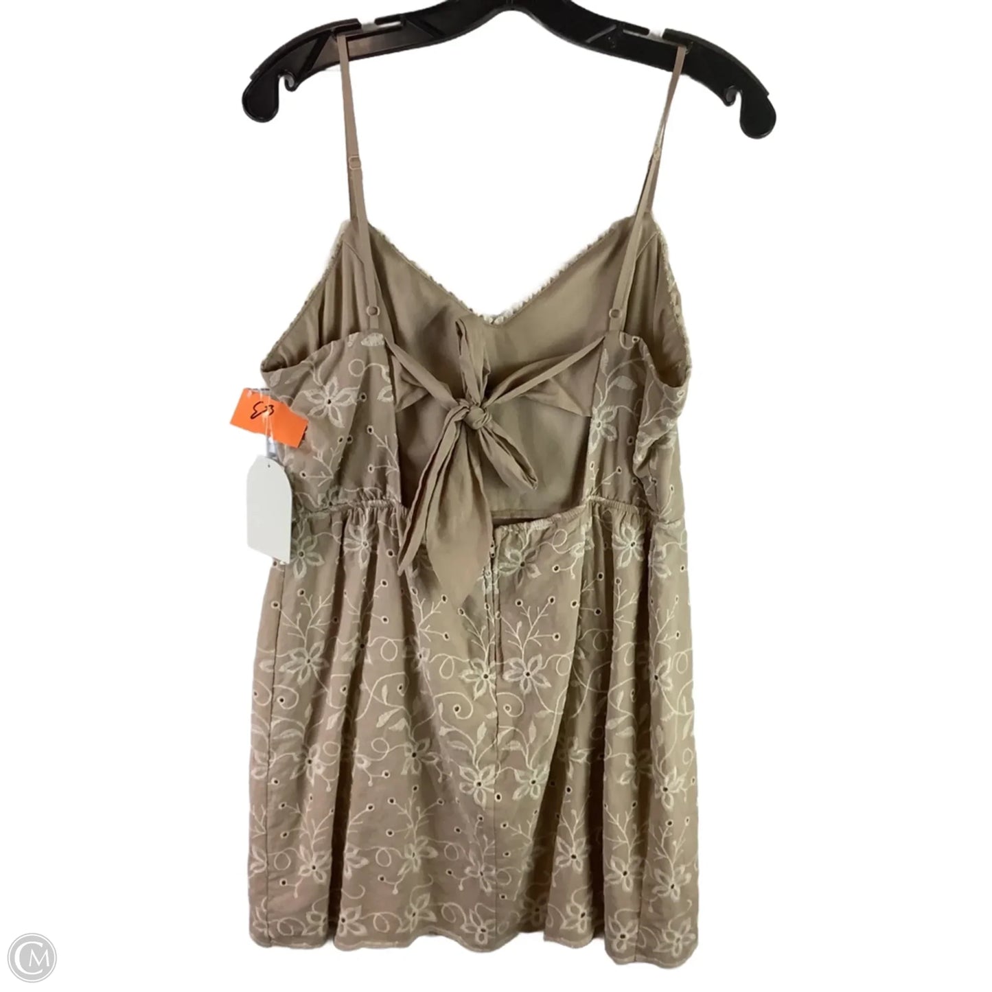 Dress Party Short By Clothes Mentor In Tan, Size: Xl