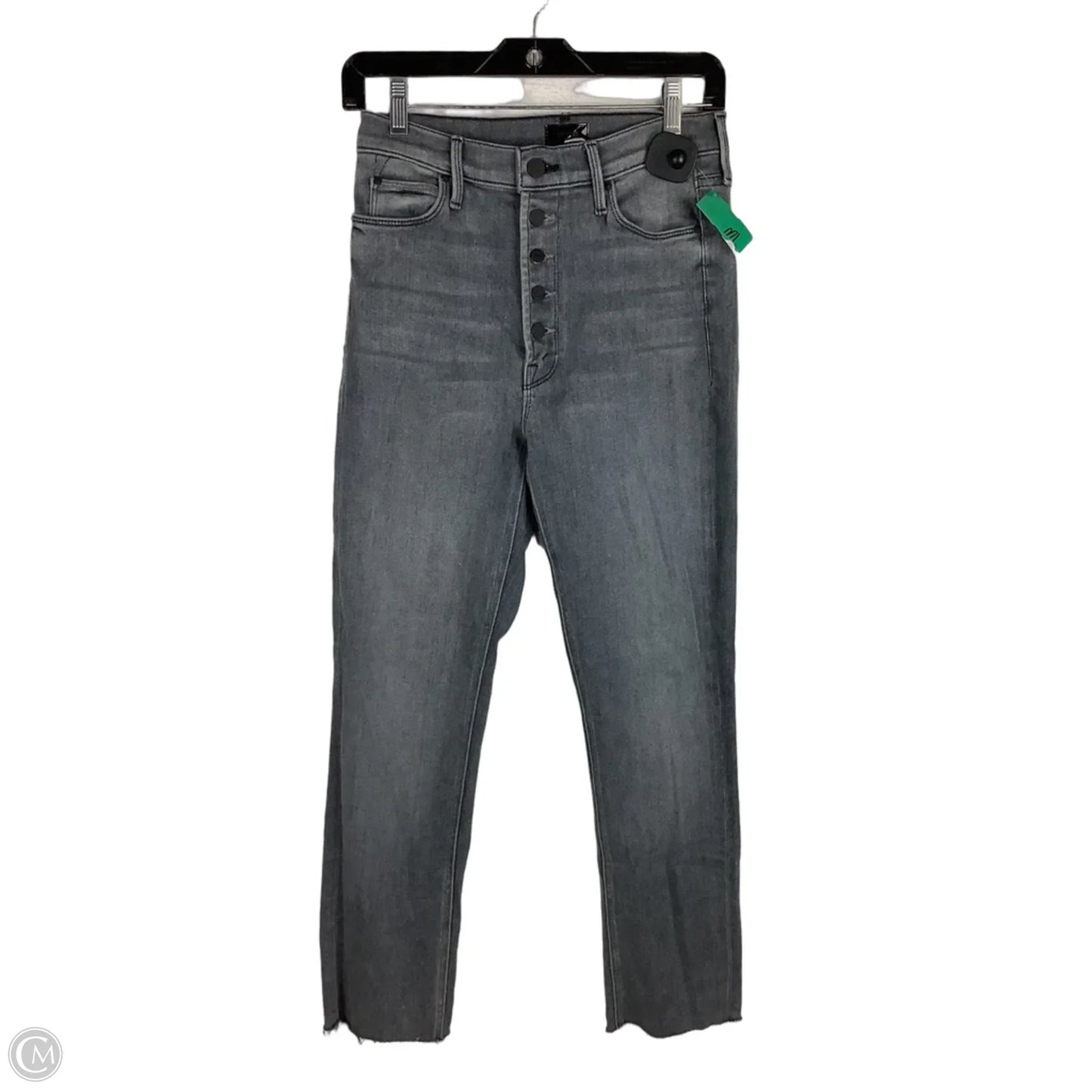 Jeans Straight By Mother In Grey Denim, Size: 27 (4)